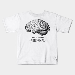 Young Frankenstein Abnormal Brain: Black Kids T-Shirt